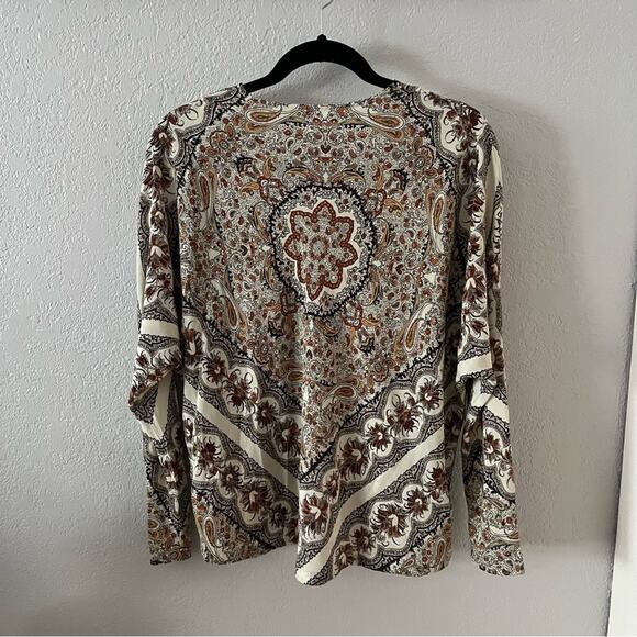 Warm NY Veronique Silk Patterned Blouse - Picture 9 of 9